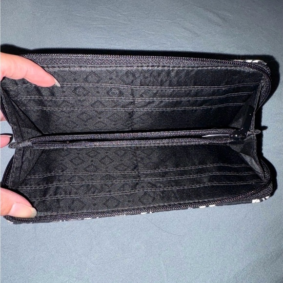 Vera Bradley Black and White Quilted Wallet - Picture 3 of 4
